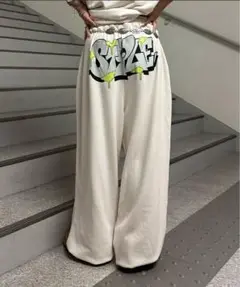 sedacle 裏毛ヒップロゴプリントスウェットパンツ Lサイズ