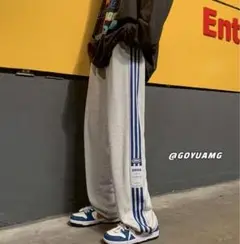 スウェットパンツ M ルームウェアサイドライン ジャージ長ズボンカジュアル