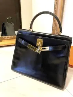 HERMES ケリー28❤️ 黒✖️ゴールド金具★ボックスカーフ確認追加画像NO1