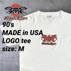 90s Y2K USA製 BLACK FLYS ブラックフライズ ロゴ Tシャツ