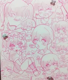 萌え絵詰め込み手書きイラスト