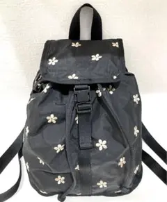 【美品】レスポートサック ミニリュック 花柄刺繍