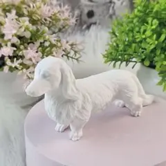 シリコンモールド　石膏　キャンドル　ジェスモナイト　ダックスフンド　犬　レジン