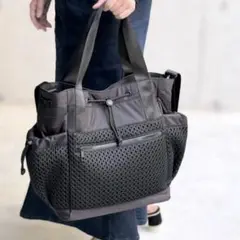 【美品】 グランデグレイス メッシュ トートバッグ ショルダーバッグ 2way