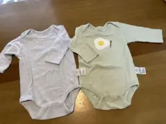 ベビー肌着 長袖ロンパース　2枚セット 80cm 未使用