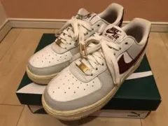 Nike Air Force 1 ホワイト/グレー/バーガンディ