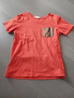 BURBERRY CHILDREN ノバチェック オレンジ Tシャツ 140