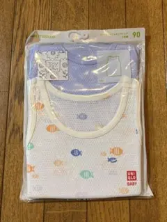 【90サイズ】ユニクロ　コットンメッシュタンクトップ