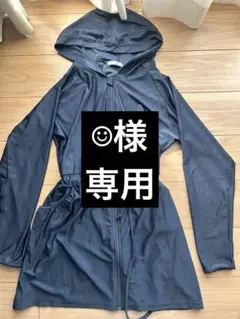 大きいサイズ 長袖　ラッシュガード　ロング丈　3L 指抜き有り