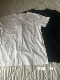 無印Mサイズ ホワイト ブラック Tシャツ 2枚セット