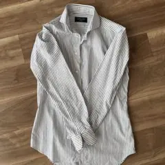 鎌倉シャツKAMAKURA SHIRTS ストライプ長袖シャツ