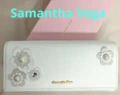 ANA08 サマンサベガ 未使用美品 フラップ長財布 箱付き ゴールド金具