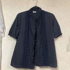 TOKYO BLOUSE ブラック 半袖ブラウス