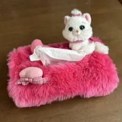 マリーちゃん　ティッシュケース　ぬいぐるみ　ディズニー