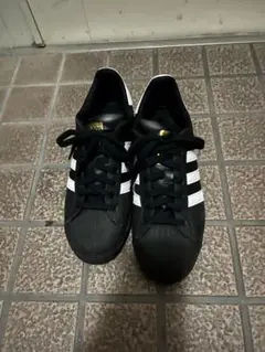 adidas スニーカー ブラック/ホワイト スーパースター