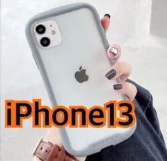 新品 iPhone13 クリア グレー 韓国 iPhoneケース 大人気