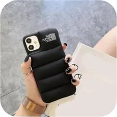 iPhone13pro フグケースソフトシリコンカバー-black-