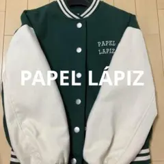 PAPEL LÁPIZ ボタン付きスタジャン