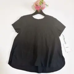 定価2.4万 セオリー リネン混 ストレッチ ブラウス Aライン タック