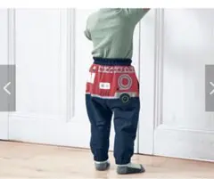 新品⭐︎ベルメゾン　はたらくのりもの　ロング　パンツ　ボトムス　80
