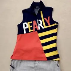★★美品★★ PEARLY GATES ゴルフ ノースリーブポロ 0