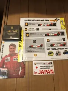 F1フォーミュラ　アイルトンセナ　ミカハッキネン　マクラーレンホンダ雑貨セット