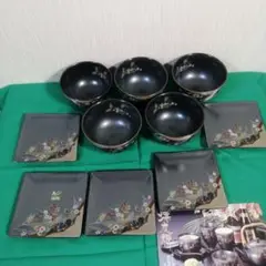 【未使用】瑞陶 陶彩 蝶友禅 茶菓揃5客セット