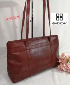 GIVENCHY ジバンシー ロゴ型押し レザー トートバッグ 肩掛け