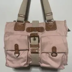 AIGNER キャンバス ハンドバッグ