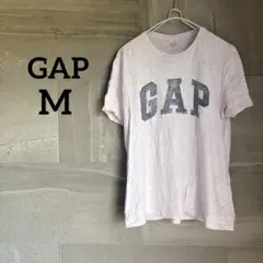 GAP 【M】 ピンク 半袖Tシャツ ギャップ ロゴマーク 薄手