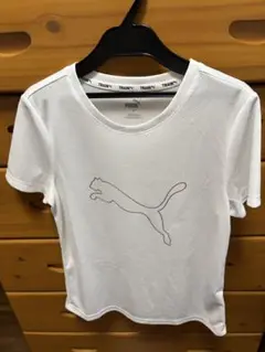 PUMA ホワイト 半袖Tシャツ Lサイズ