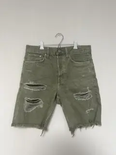 H&M ダメージ加工ショートパンツ 28
