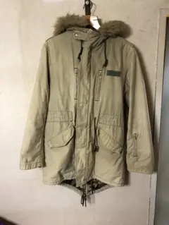 ソフネット　オリーブグリーン ミリタリーモッズコート
