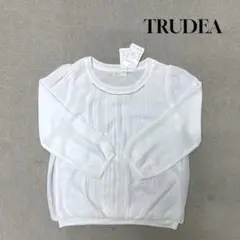 ★新品★ TRUDEA ブラウス　長袖　ホワイト　シアー　Mサイズ