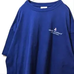 USA製 シンプリーサザンコレクション ロゴ Tシャツネイビー紺色2XL古着