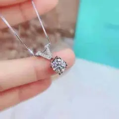 新品 ダイヤネックレス モアサナイト 1.0ct09a2
