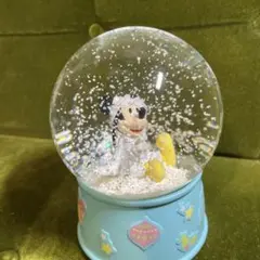 ミッキーマウス スノードーム 水色
