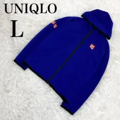 極美品 UNIQLO ユニクロ 錦織圭モデル テニス パーカー ブルー L