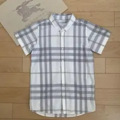 着用一度 美品 BURBERRY バーバリー 半袖 チェックシャツ 半袖シャツ