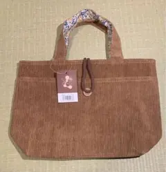 コーデュロイトートバッグ