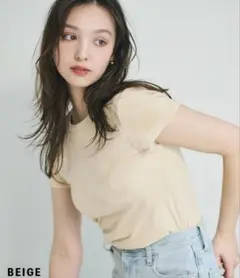 【新品未使用】ベロア半袖Tシャツ　ベースメントオンライン