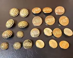 アンティーク　金　ゴールド　メッキボタンセット　手芸　洋裁