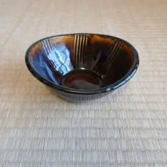 民藝　波賀焼 飴釉鉢