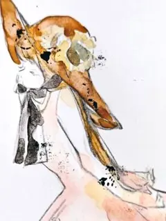 女の子 手描きイラスト アナログイラスト オリジナルイラスト
