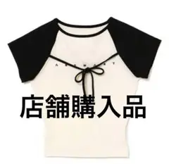 andmary アンドマリー Alma ribbon tops アイボリー