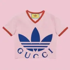 adidas x GUCCI クロップド Tシャツ ショート丈