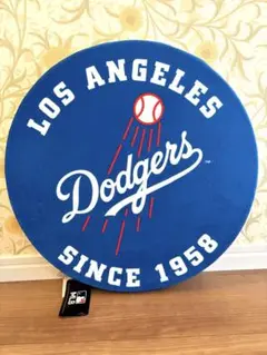 新品MLB ロサンゼルスドジャース LA シートクッション 座椅子 インテリア
