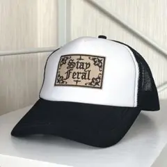 メッシュキャップ　ブラック　HIPHOP ストリート　古着　ビンテージ　アメカジ