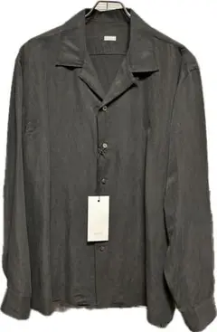 A.PRESSE アプレッセ シルクリネンオープンカラーシャツ ブラック 完売品