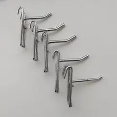 ディスプレイ用金属フック 5本セット 7cm ネット用フック 店舗什器小物